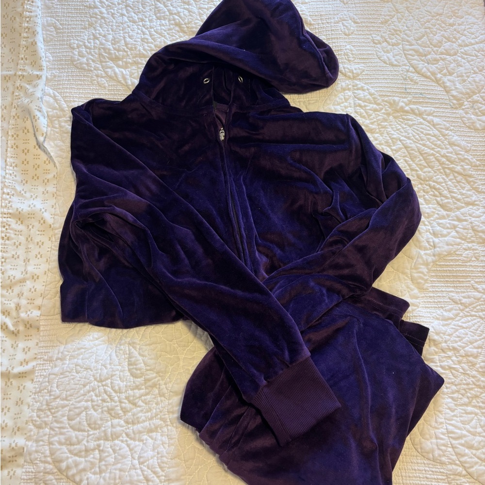 Purple Velour Tracksuit